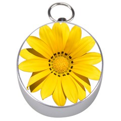 Transparent Flower Summer Yellow Silver Compasses by Simbadda