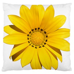 Transparent Flower Summer Yellow Standard Flano Cushion Case (two Sides)