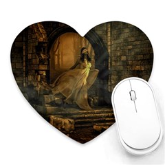 Woman Lost Model Alone Heart Mousepads by Simbadda