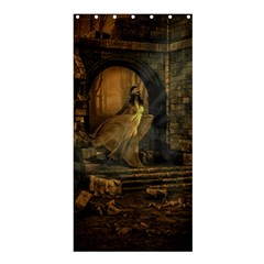 Woman Lost Model Alone Shower Curtain 36  X 72  (stall)  by Simbadda