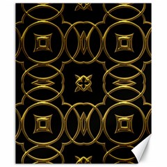 Black And Gold Pattern Elegant Geometric Design Canvas 20  X 24   by yoursparklingshop