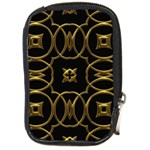 Black And Gold Pattern Elegant Geometric Design Compact Camera Cases Front