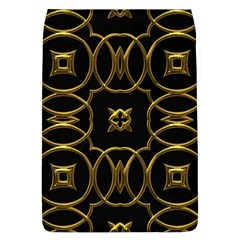 Black And Gold Pattern Elegant Geometric Design Flap Covers (l)  by yoursparklingshop