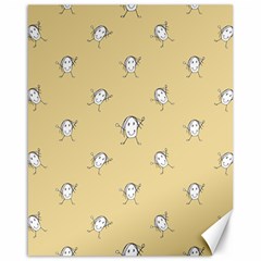 Happy Character Kids Motif Pattern Canvas 16  X 20   by dflcprints