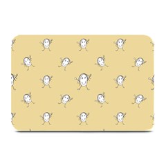 Happy Character Kids Motif Pattern Plate Mats by dflcprints