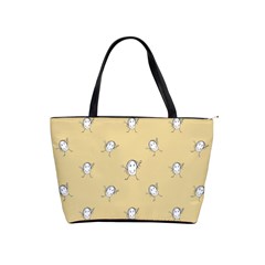 Happy Character Kids Motif Pattern Shoulder Handbags by dflcprints