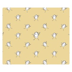 Happy Character Kids Motif Pattern Double Sided Flano Blanket (small)  by dflcprints