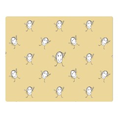 Happy Character Kids Motif Pattern Double Sided Flano Blanket (large)  by dflcprints