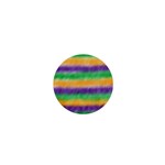 Mardi Gras Strip Tie Die 1  Mini Buttons Front