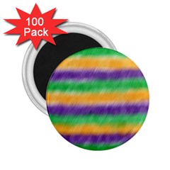 Mardi Gras Strip Tie Die 2 25  Magnets (100 Pack)  by PhotoNOLA