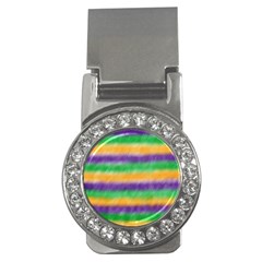 Mardi Gras Strip Tie Die Money Clips (cz)  by PhotoNOLA