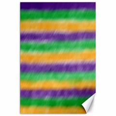 Mardi Gras Strip Tie Die Canvas 20  X 30   by PhotoNOLA