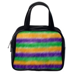 Mardi Gras Strip Tie Die Classic Handbags (one Side) by PhotoNOLA