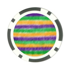 Mardi Gras Strip Tie Die Poker Chip Card Guard (10 Pack) by PhotoNOLA