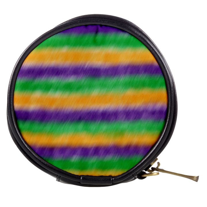 Mardi Gras Strip Tie Die Mini Makeup Bags