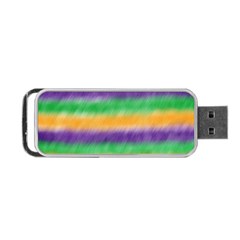 Mardi Gras Strip Tie Die Portable Usb Flash (two Sides) by PhotoNOLA