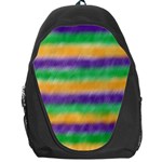 Mardi Gras Strip Tie Die Backpack Bag Front