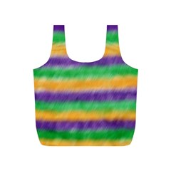 Mardi Gras Strip Tie Die Full Print Recycle Bags (s)  by PhotoNOLA