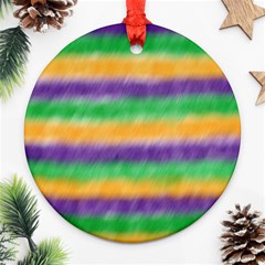 Mardi Gras Strip Tie Die Ornament (round) by PhotoNOLA