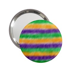 Mardi Gras Strip Tie Die 2 25  Handbag Mirrors