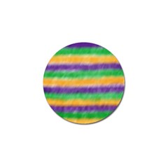 Mardi Gras Strip Tie Die Golf Ball Marker by PhotoNOLA