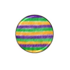 Mardi Gras Strip Tie Die Hat Clip Ball Marker (10 Pack) by PhotoNOLA