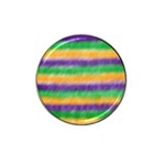 Mardi Gras Strip Tie Die Hat Clip Ball Marker (10 pack) Front