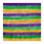 Mardi Gras Strip Tie Die Medium Glasses Cloth (2-Side) Front