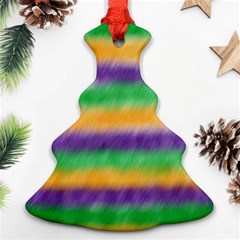 Mardi Gras Strip Tie Die Ornament (christmas Tree)  by PhotoNOLA