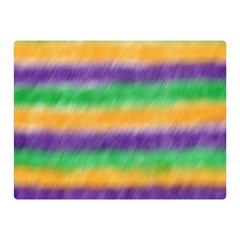 Mardi Gras Strip Tie Die Double Sided Flano Blanket (mini)  by PhotoNOLA