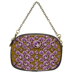 Gold Plates With Magic Flowers Raining Down Chain Purses (one Side)  by pepitasart