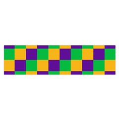 Mardi Gras Checkers Satin Scarf (oblong) by PhotoNOLA