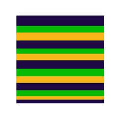 Mardi Gras Stripes Small Satin Scarf (Square)