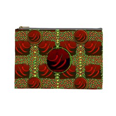 Spanish And Hot Cosmetic Bag (large)  by pepitasart