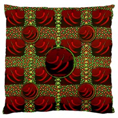 Spanish And Hot Large Flano Cushion Case (one Side) by pepitasart