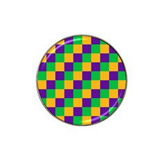 Mardi Gras Checkers Hat Clip Ball Marker by PhotoNOLA