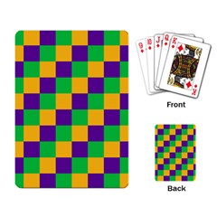 Mardi Gras Checkers Playing Card by PhotoNOLA