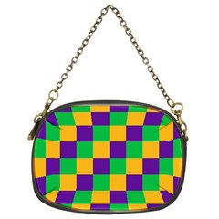 Mardi Gras Checkers Chain Purses (two Sides)  by PhotoNOLA