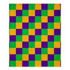 Mardi Gras Checkers Shower Curtain 60  X 72  (medium)  by PhotoNOLA