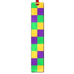 Mardi Gras Checkers Large Book Marks by PhotoNOLA