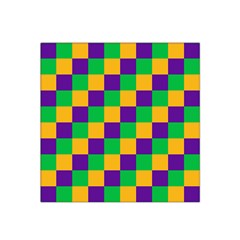 Mardi Gras Checkers Satin Bandana Scarf by PhotoNOLA