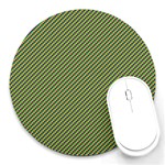 Mardi Gras Checker Boards Round Mousepads Front