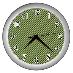 Mardi Gras Checker Boards Wall Clocks (silver)  by PhotoNOLA