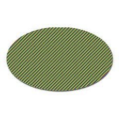 Mardi Gras Checker Boards Oval Magnet by PhotoNOLA