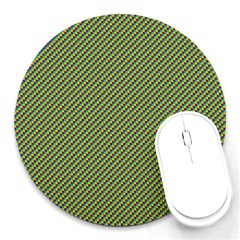 Mardi Gras Checker Boards Round Mousepads by PhotoNOLA