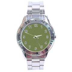 Mardi Gras Checker Boards Stainless Steel Analogue Watch by PhotoNOLA