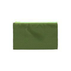 Mardi Gras Checker Boards Cosmetic Bag (xs) by PhotoNOLA