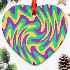 Mardi Gars Heart Ornament (two Sides) by PhotoNOLA