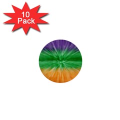 Mardi Gras Tie Die 1  Mini Buttons (10 Pack)  by PhotoNOLA