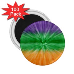 Mardi Gras Tie Die 2 25  Magnets (100 Pack)  by PhotoNOLA